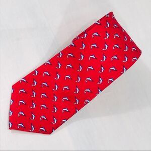 Cape Cod Neckwear Swordfish Tie Red Blue
